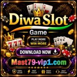 Diwa Slots brand logo attached to the Mast79 mobile game entry