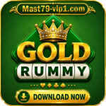 Gold Rummy brand mark for the Android game listing on Mast79
